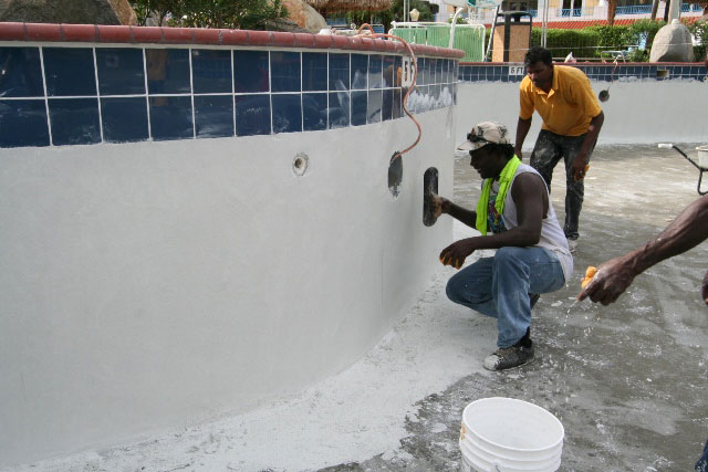 Pool repairs - October 13, 2011