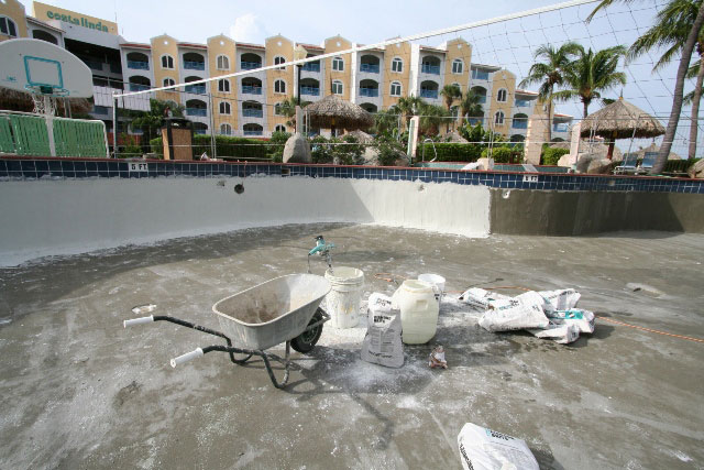 Pool repairs - October 13, 2011
